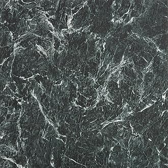 Majestic Self Adhesive 18-Inch Square Vinyl Floor Tiles, 10 Tiles - 18" x 18", Verde Green Marble Pattern - Peel & Stick, DIY Flooring for Kitchen, Dining Room & Bathrooms by Achim Home Decor
