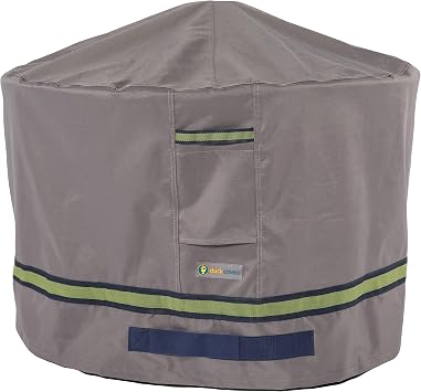 DUCKCOVERS Soteria Waterproof 36 Inch Round Fire Pit Cover, Outdoor Firepit Cover