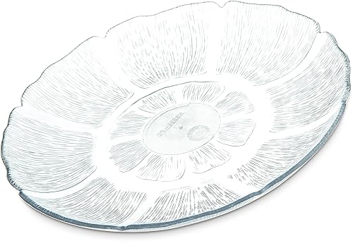 Carlisle FoodService Products Petal Mist - Plato de plástico reutilizable para catering, bufés, restaurantes, policarbonato (PC), 7.68 pulgadas,