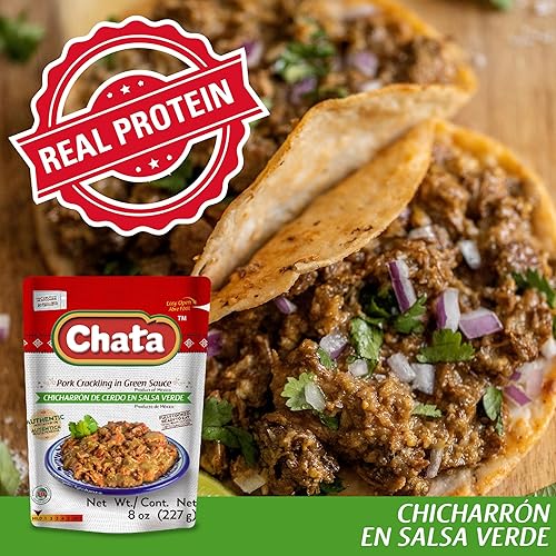 Miniatura 7 de Chata Paquete variado, carnes ralladas mexicanas con carne de cerdo, pollo, pavo y cerdo, 8.8 onzas (paquete de 6)