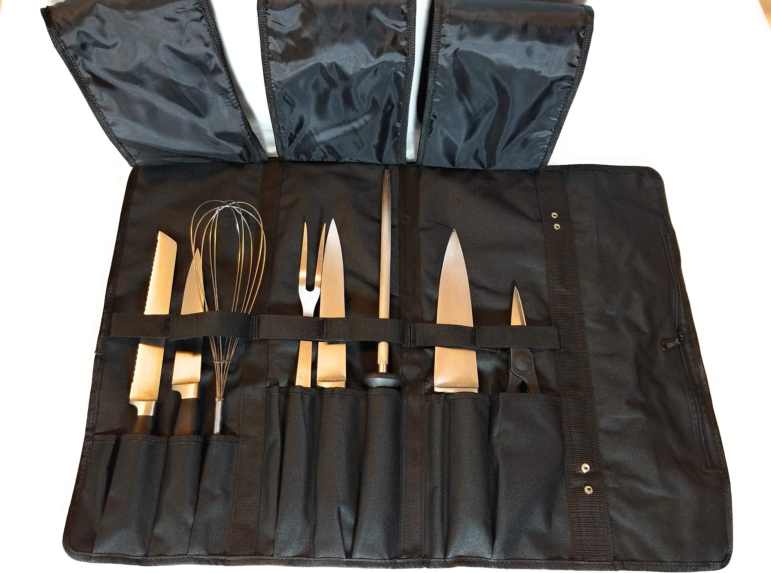 Chef Knife Storage Roll/Bag knife holder bag case canvas roll storage bags for chefs chef tools cover pocket knives professional tool backpack carrying best cases and kit display kitchen guards utensi