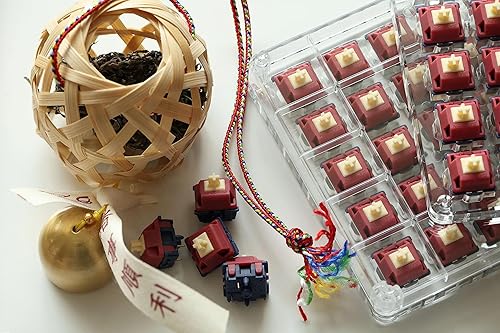 Miniatura 4 de GATERON Quinn Interruptores táctiles 59gf RGB 5 pines pre lubricados para teclado mecánico MX (35PCS)