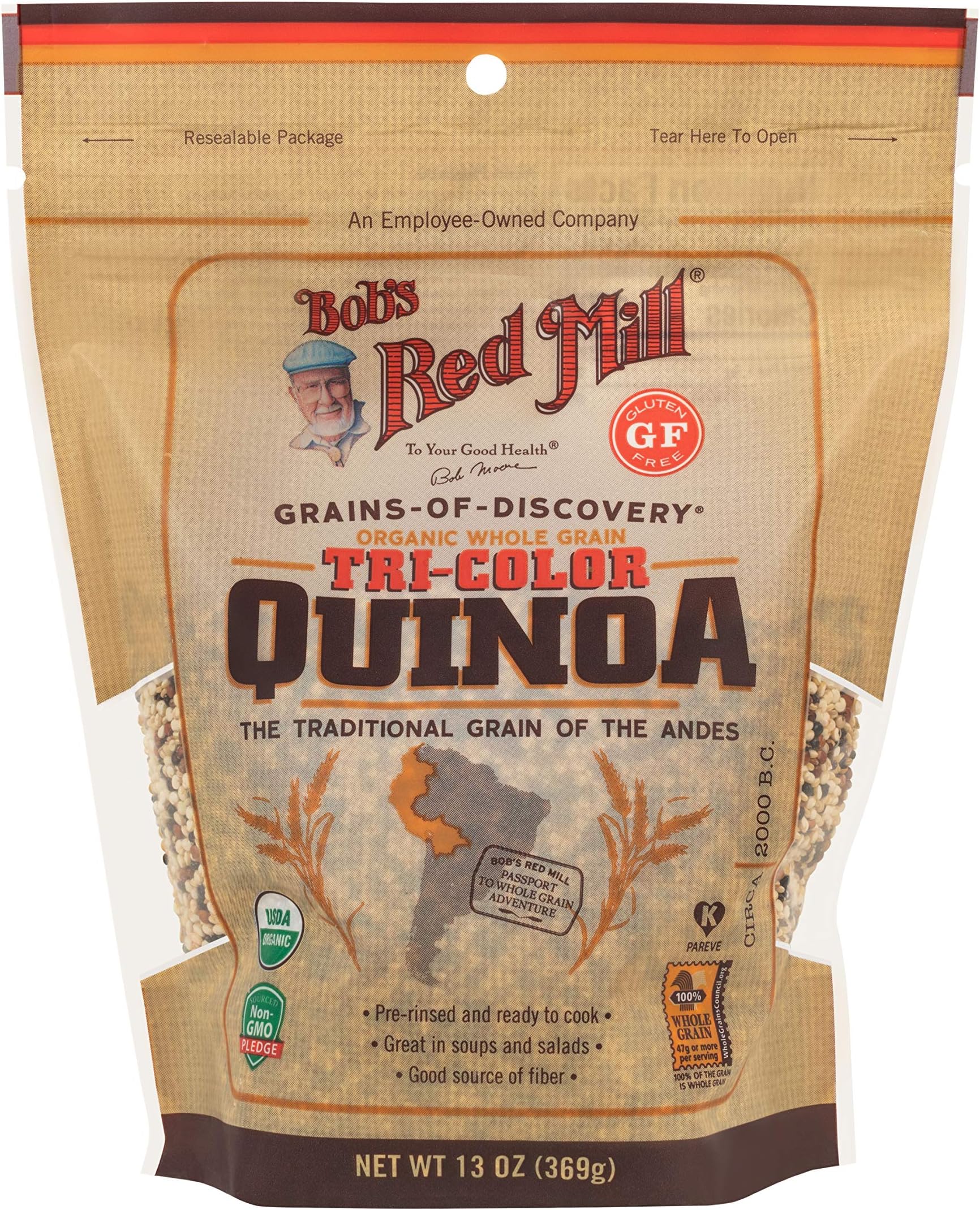 Bob's Red Mill Organic Tri-Color Grain , 369 gms