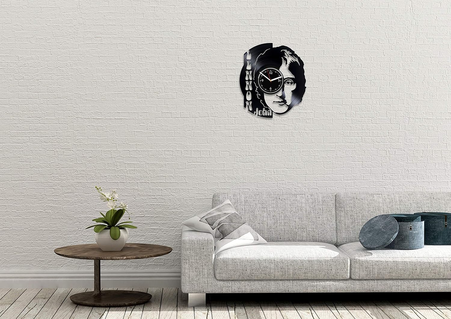 J. Lennon Vinyl Wall Clock The Beatle Home Decor Beatle Wall Art Music Clock John Lenno Xmas Idea for Fan Rock Band Art Beatle Vinyl Record Clock J.Lennon Birthday for Man