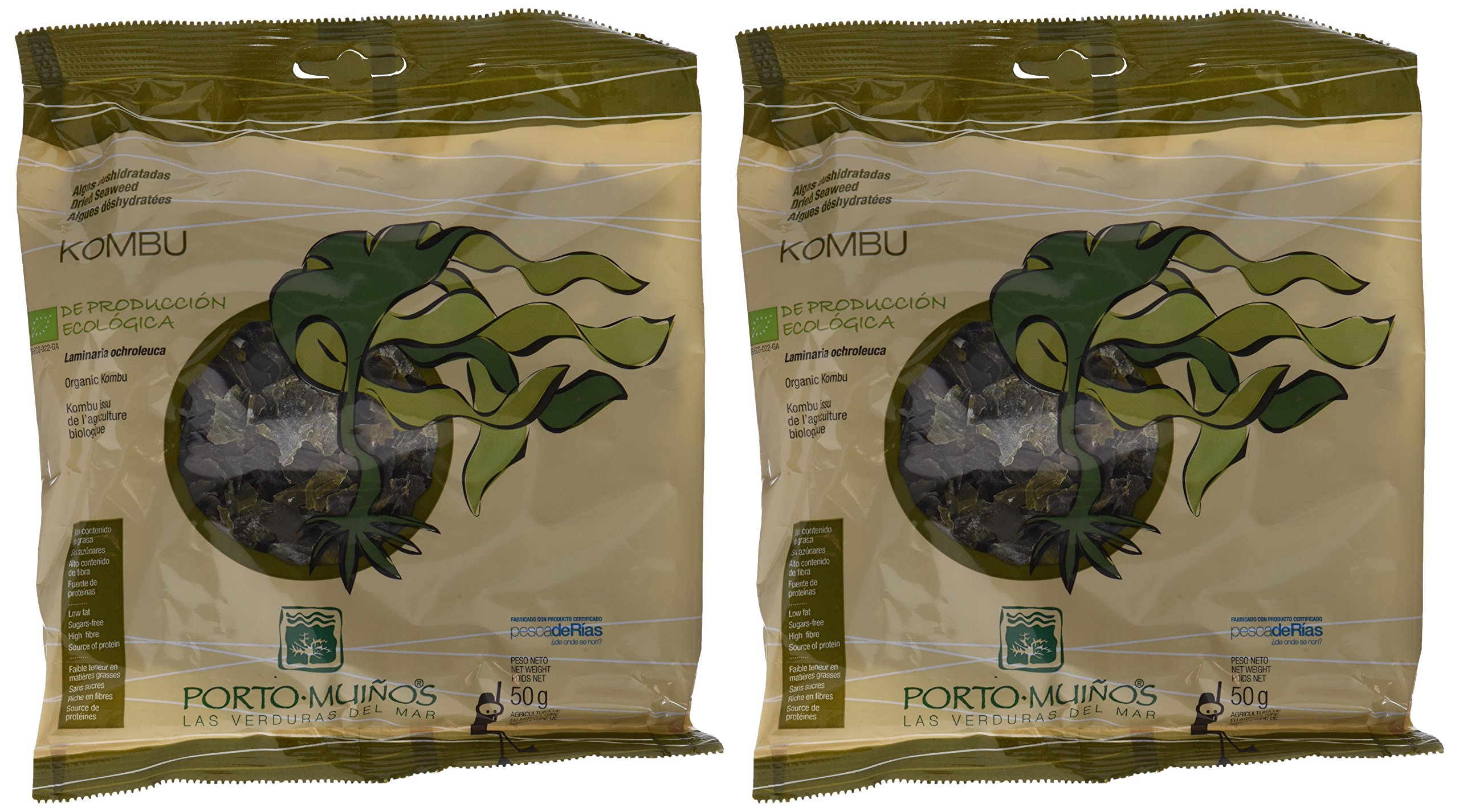 Porto Muiños Alga Kombu Deshidratada 2 x 50 g Paket 100 g