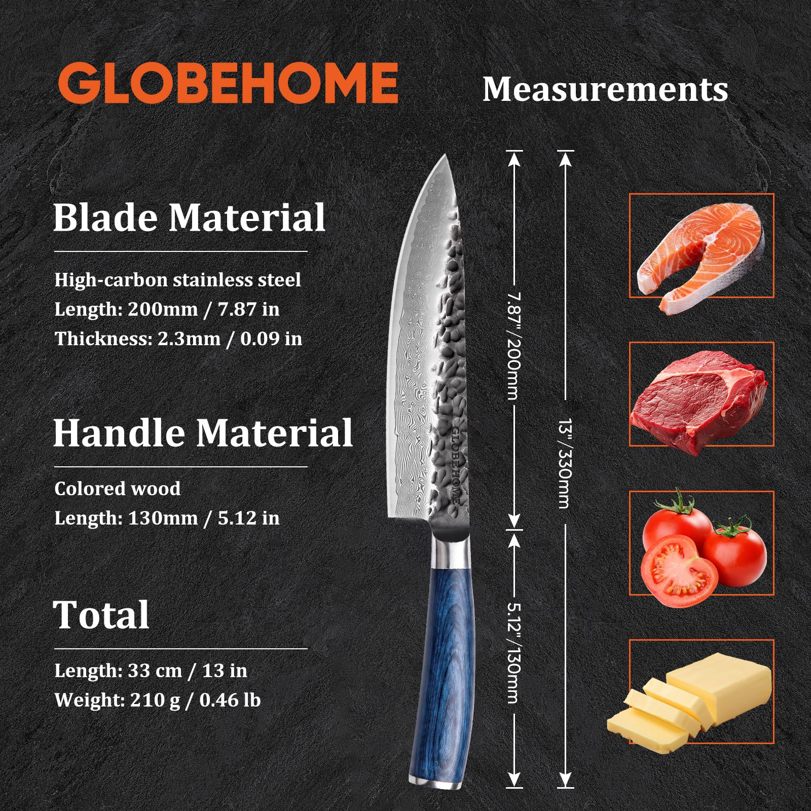 8" Japanese Damascus Chef Knife – High Carbon Stainless Steel, 67 Layers — Amazon image 4