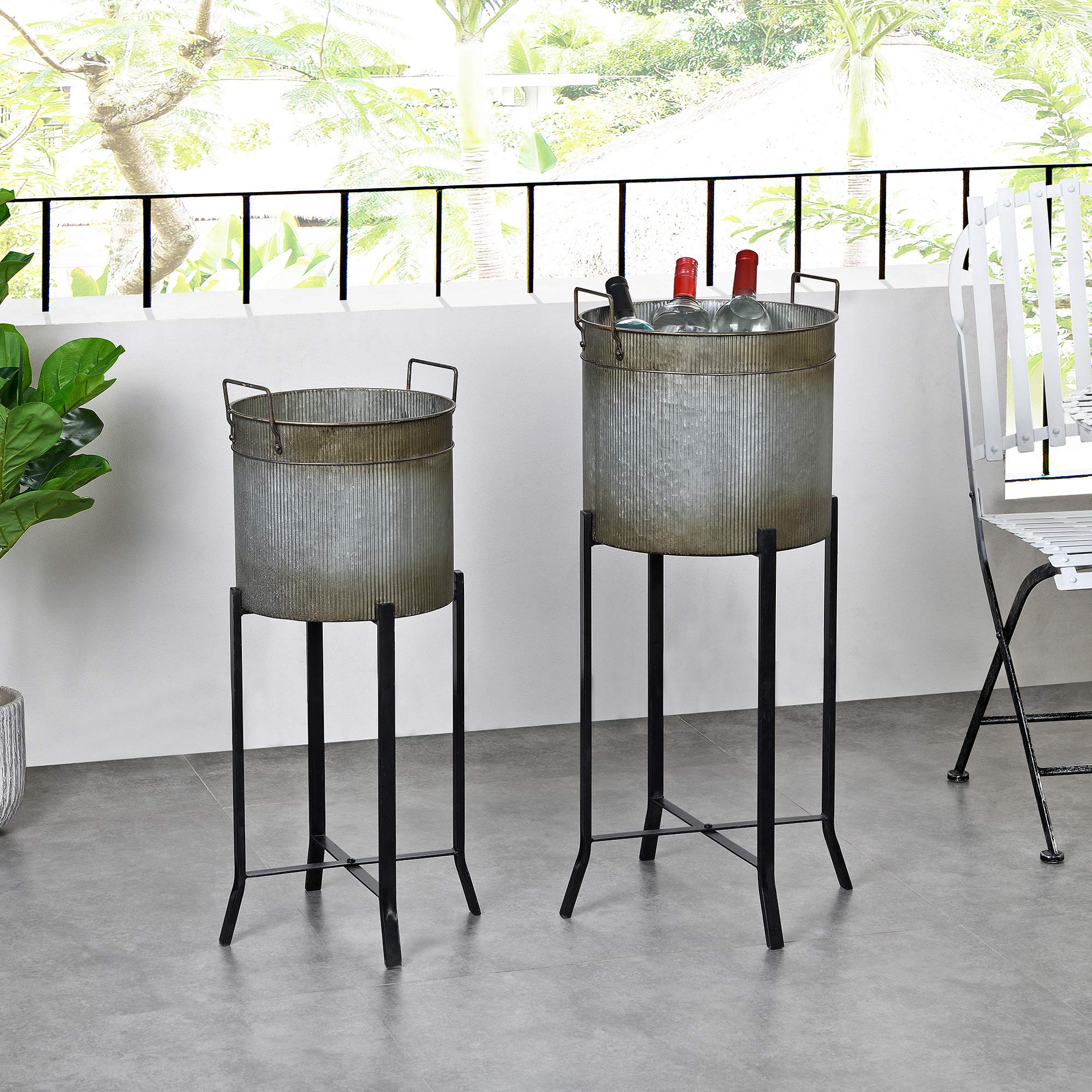 Amazon.co.jp: FirsTime & Co. シルバー ファームハウス トラフ