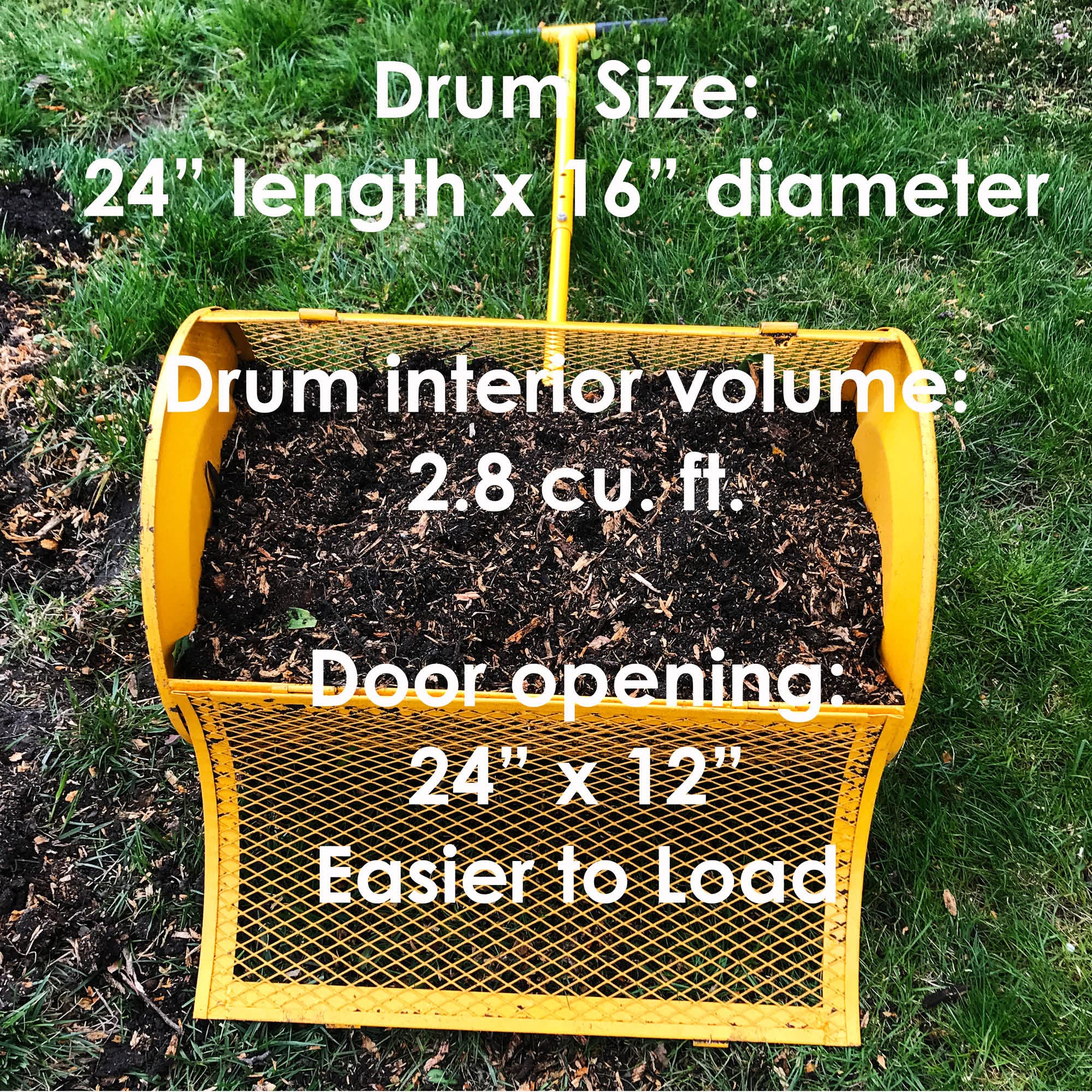 Kompoststreuer Torfmoosstreuer Rasen Garten Streuer 62-72,5cm Verstellbar | DE Kompoststreuer Torfmoosstreuer Rasen Garten Streuer 62-72,5cm Verstellbar | DE