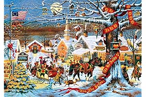 Buffalo Games - Charles Wysocki - Small Town Christmas: A nostalgic holiday puzzle experience