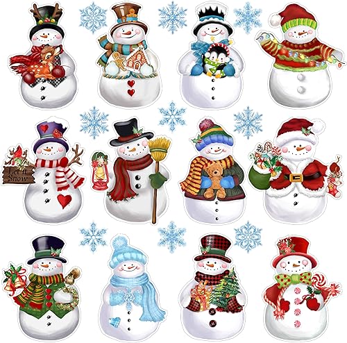 Miniatura 8 de 48 recortes de Navidad con 60 puntos de pegamento, decoración de tablón de anuncios de Navidad, escuela, escuela, vacaciones, decoración para pared,