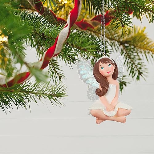 Miniatura 6 de Hallmark Keepsake Adorno de Navidad de plástico 2021, Fairy Messengers Freesia Fairy
