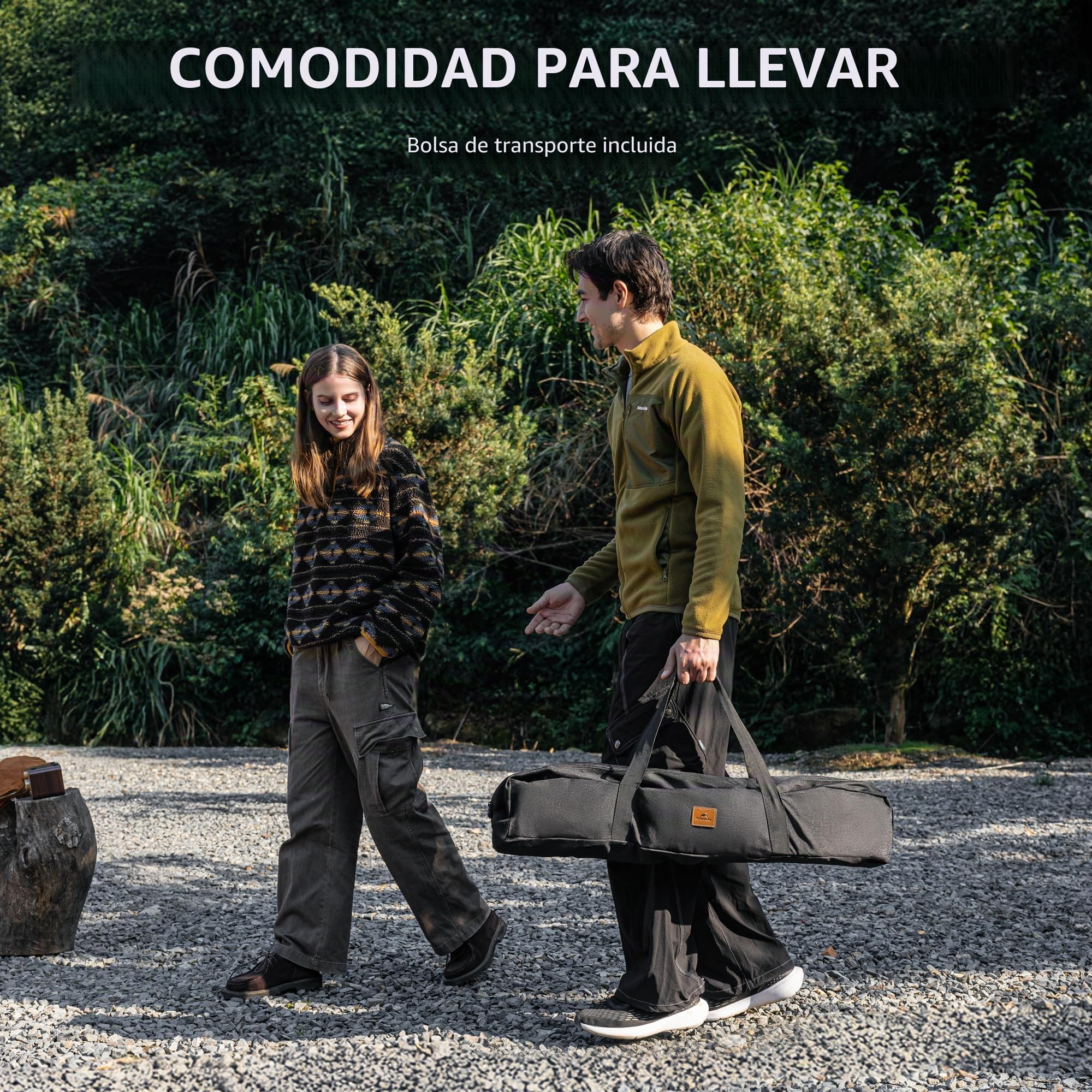Naturehike IGT Mesa de camping portátil plegable de altura ajustable, mesa plegable de aluminio, fácil configuración para senderismo, barbacoa, jardín y viajes