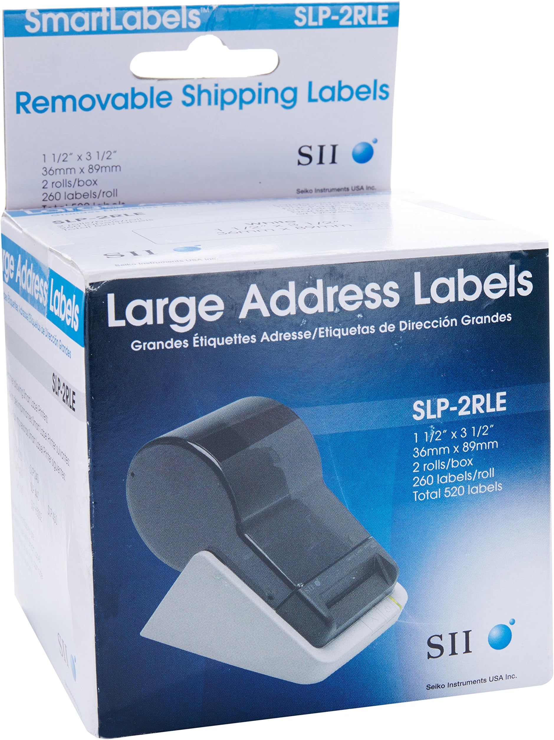 Seiko SLP-2RLE Large address labels (36mm x 89mm) 2rolls per box