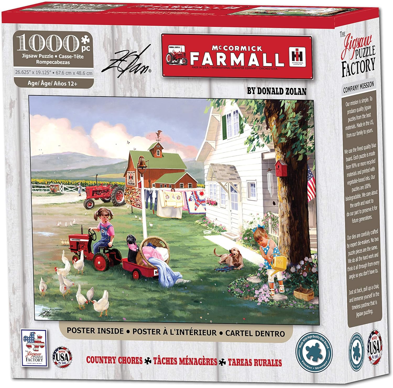 The Jigsaw Puzzle Factory Farmall Tractor Country Chores