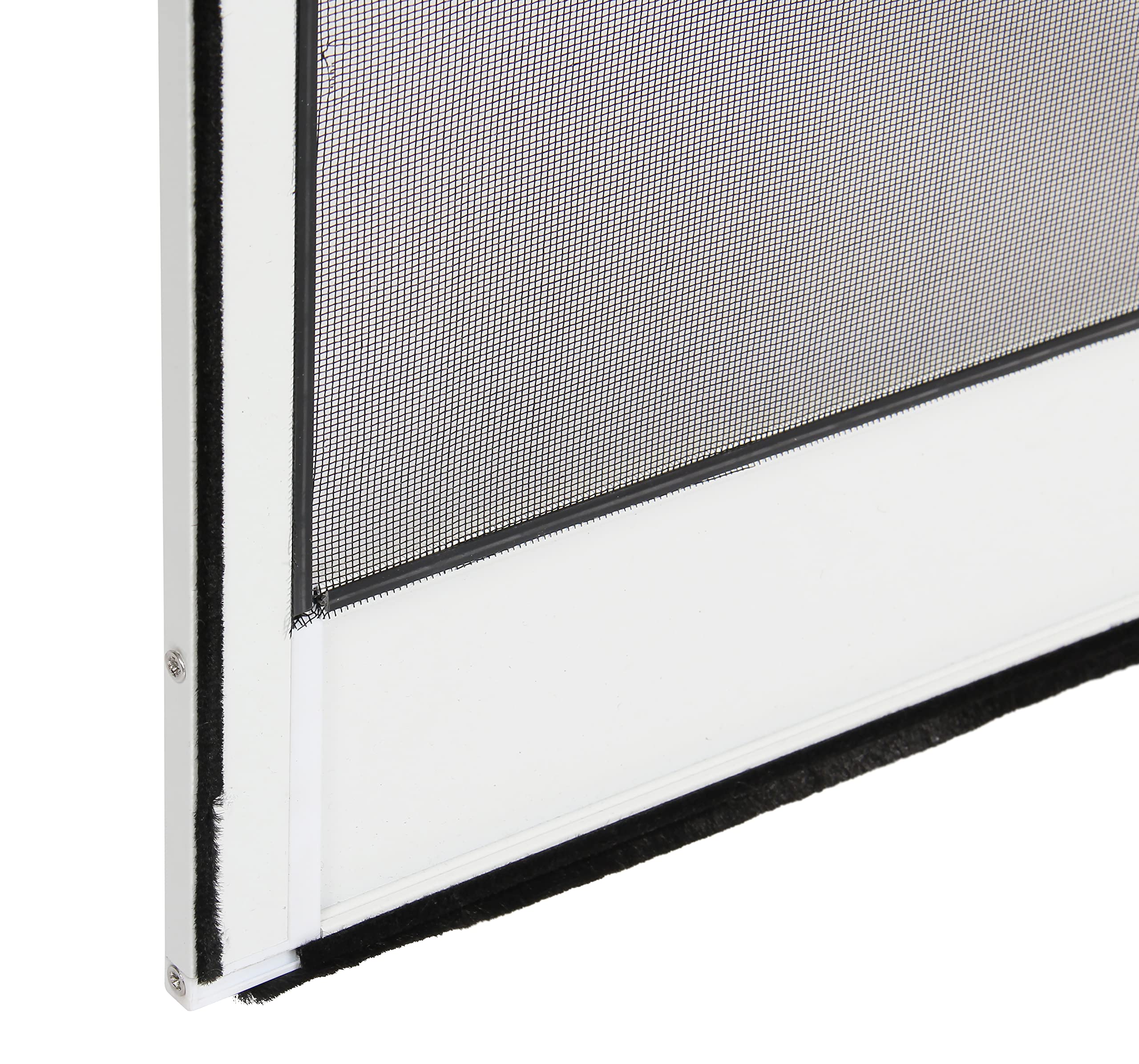 AvosDim Mosquitera Puerta Batiente Aluminio Antracita H2150 x 1000 mm Gris Antracita Ral 7016