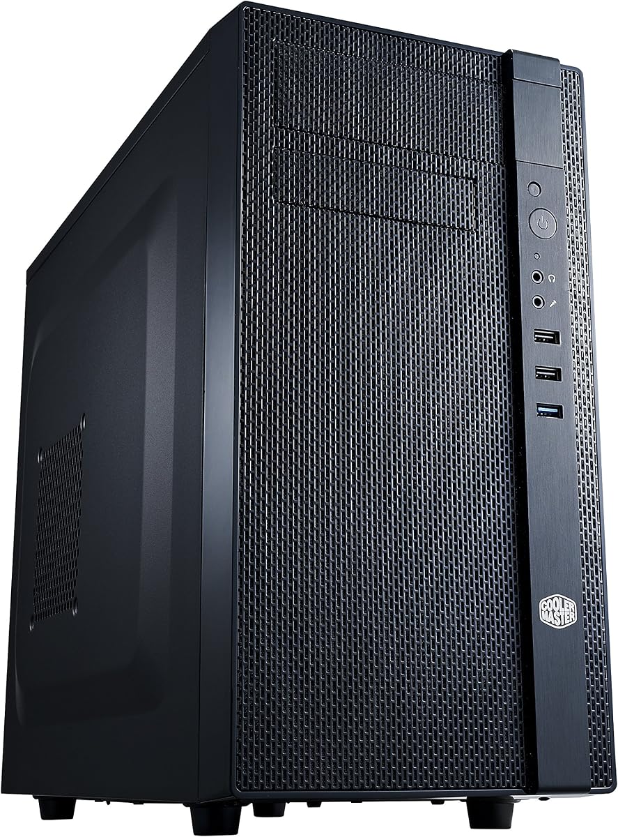 N200 - Mini Tower Computer Case with Fully Meshed Front Panel and mATX/Mini-ITX Support