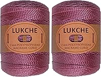 Vista 22 de Cordón de macramé de poliéster de 0.059-0.079 in, 2 madejas (2 x 153 yardas), cuerda de macramé 100% polipropileno de alta calidad, bolsa de macramé