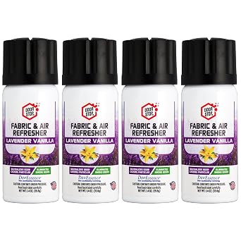 4-pk ODOR STOP Fabric & Air Refresher Lavender/Vanilla 1.4 oz