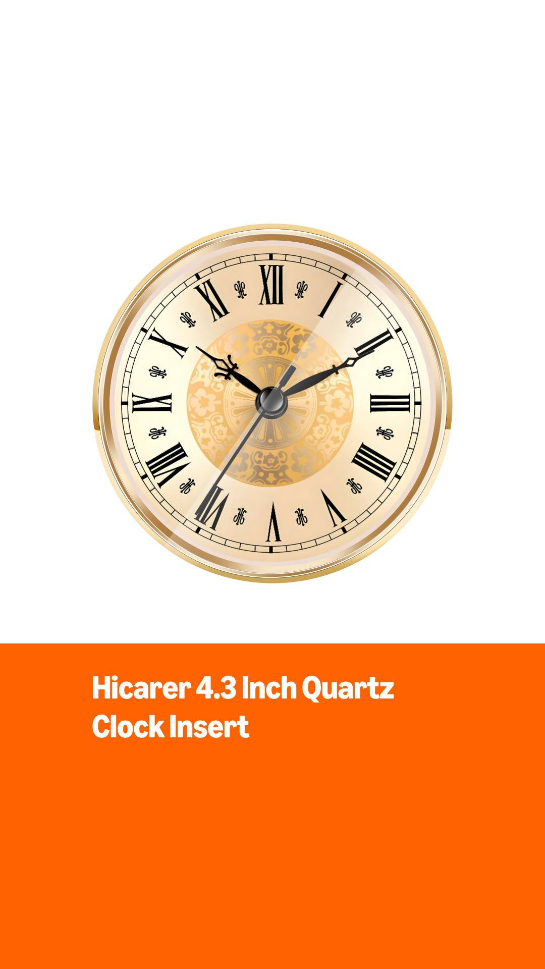 Amazon.com: Hicarer 4.3 Inch/ 110 mm Quartz Clock Insert, Gold