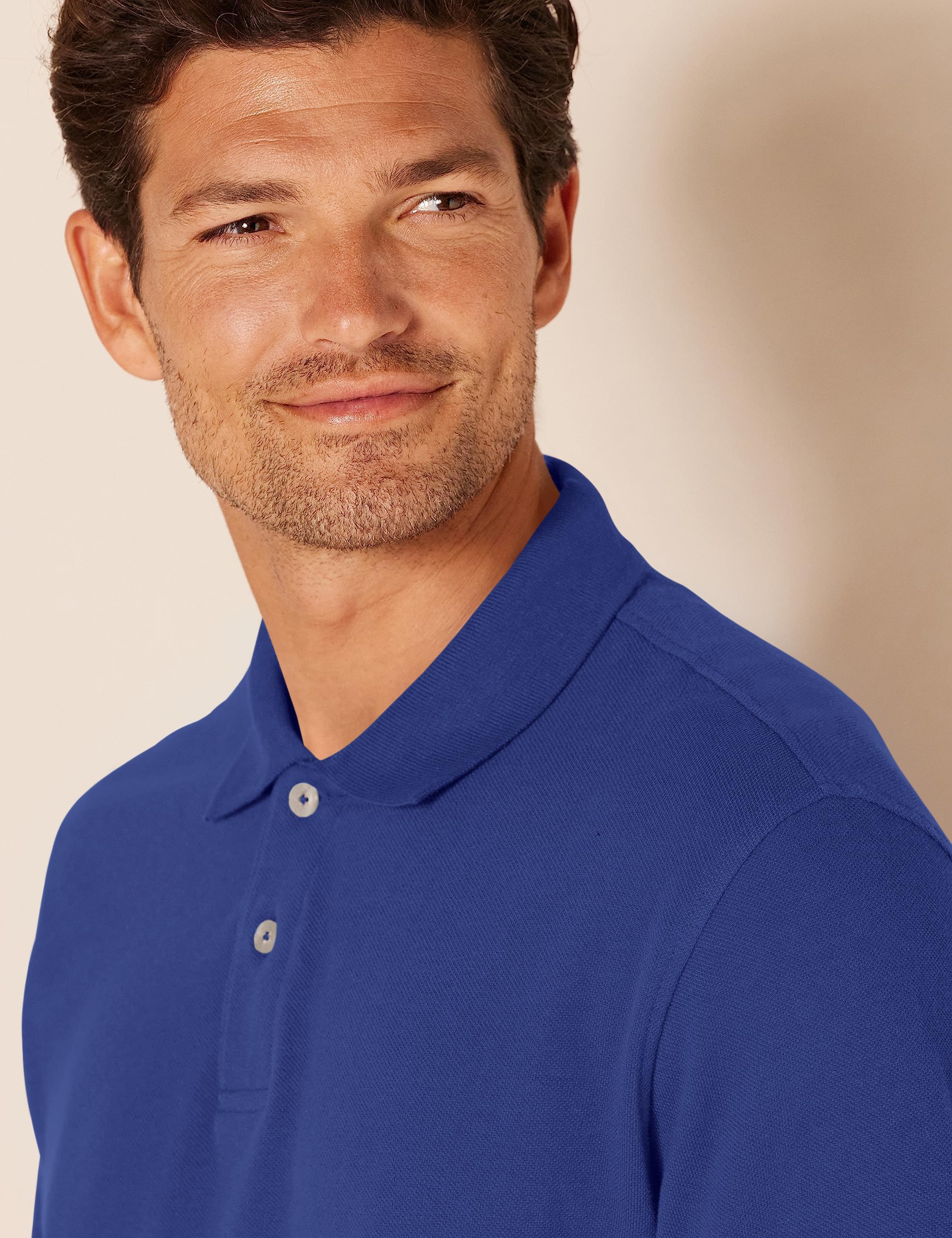 Amazon Essentials Polo de Algodón Piqué Manga Corta Corte Estándar Hombre Tallas Grandes