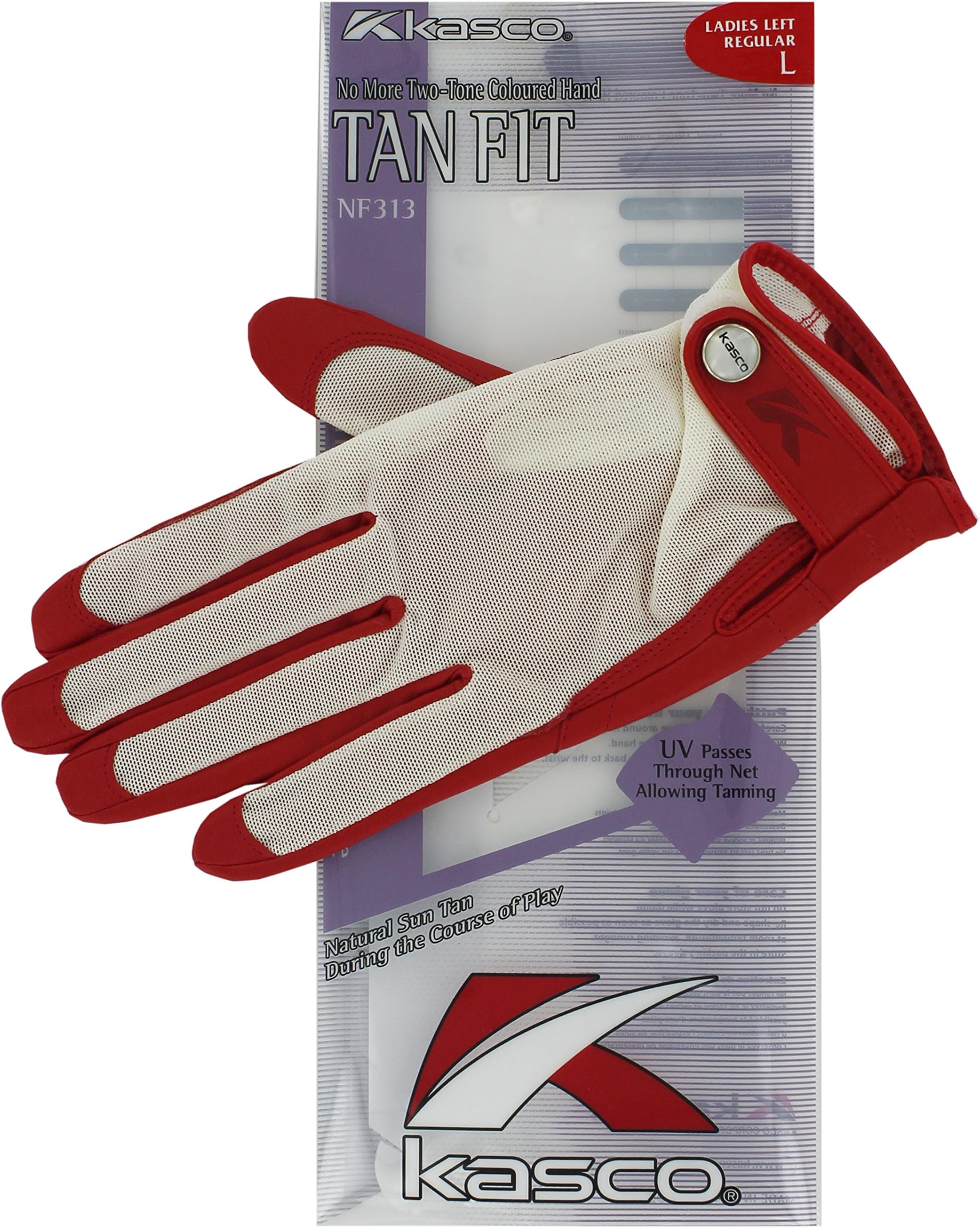 KascoWomen's Tan Fit Golf Gloves , KTFLRS , RUBY , S
