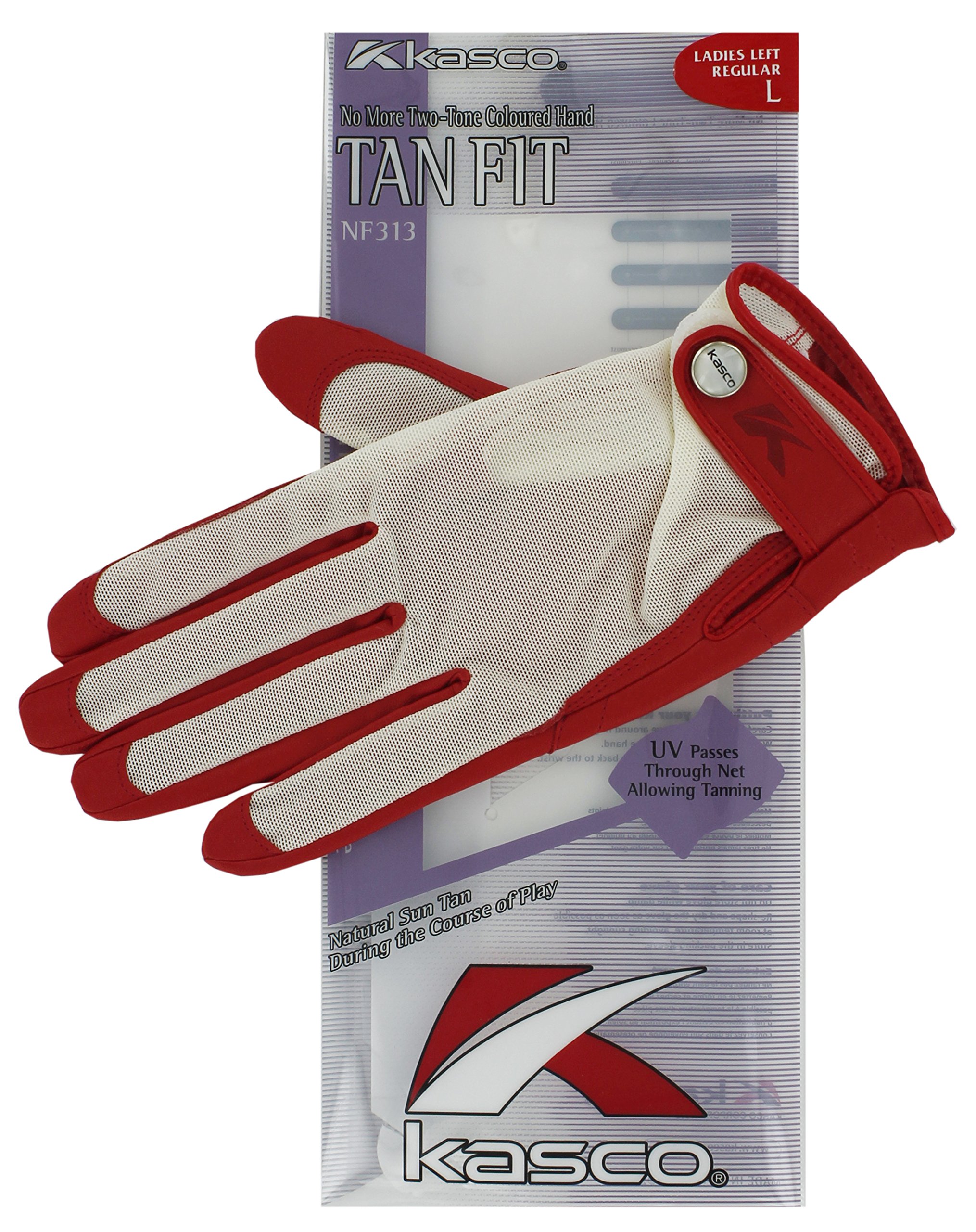 KascoWomen's Tan Fit Golf Gloves , KTFLRS , RUBY , S