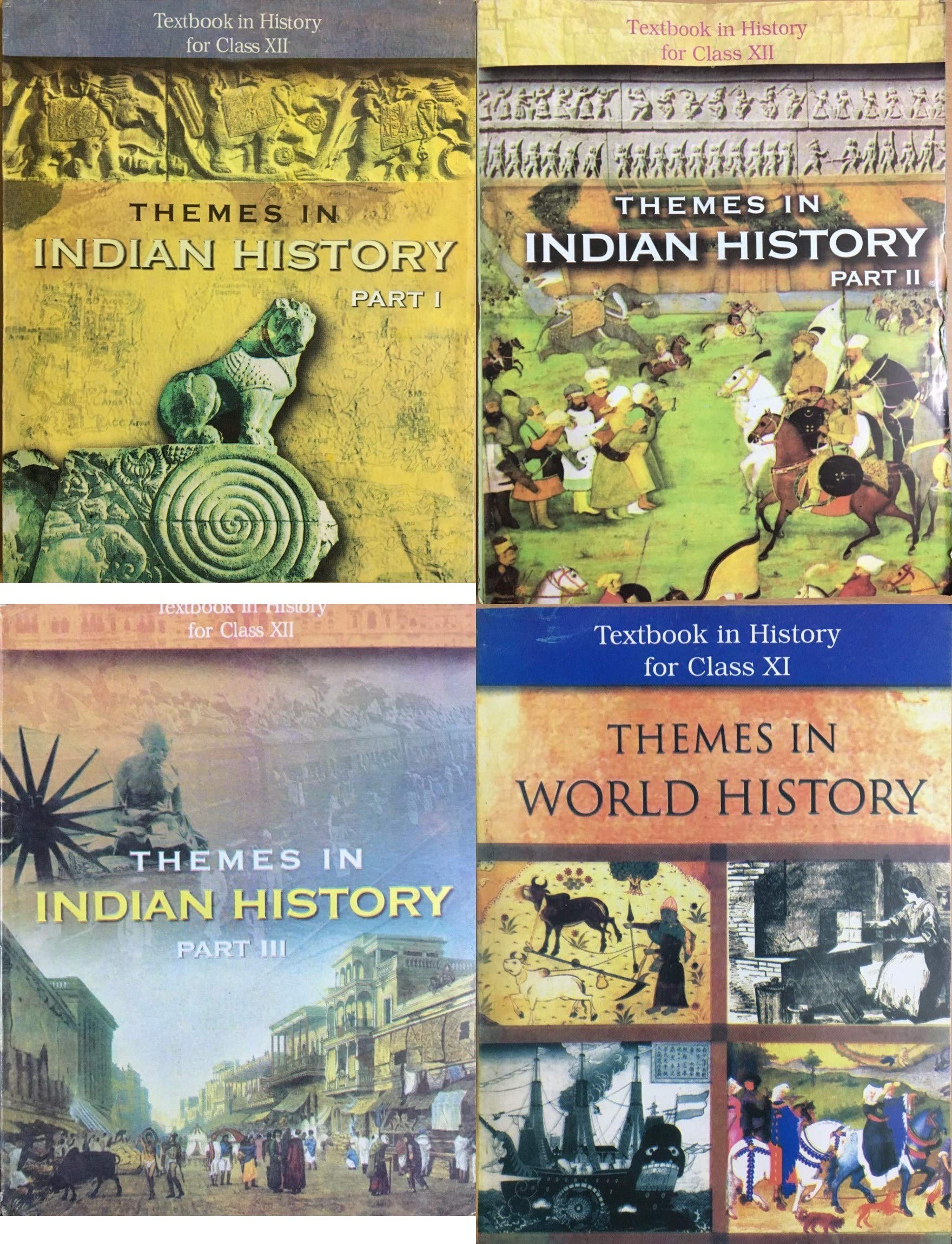 NCERT History Class 11,12 (1+3) Books Set English Medium 2025-26 Edition Textbook Binding โ 1 January 2019