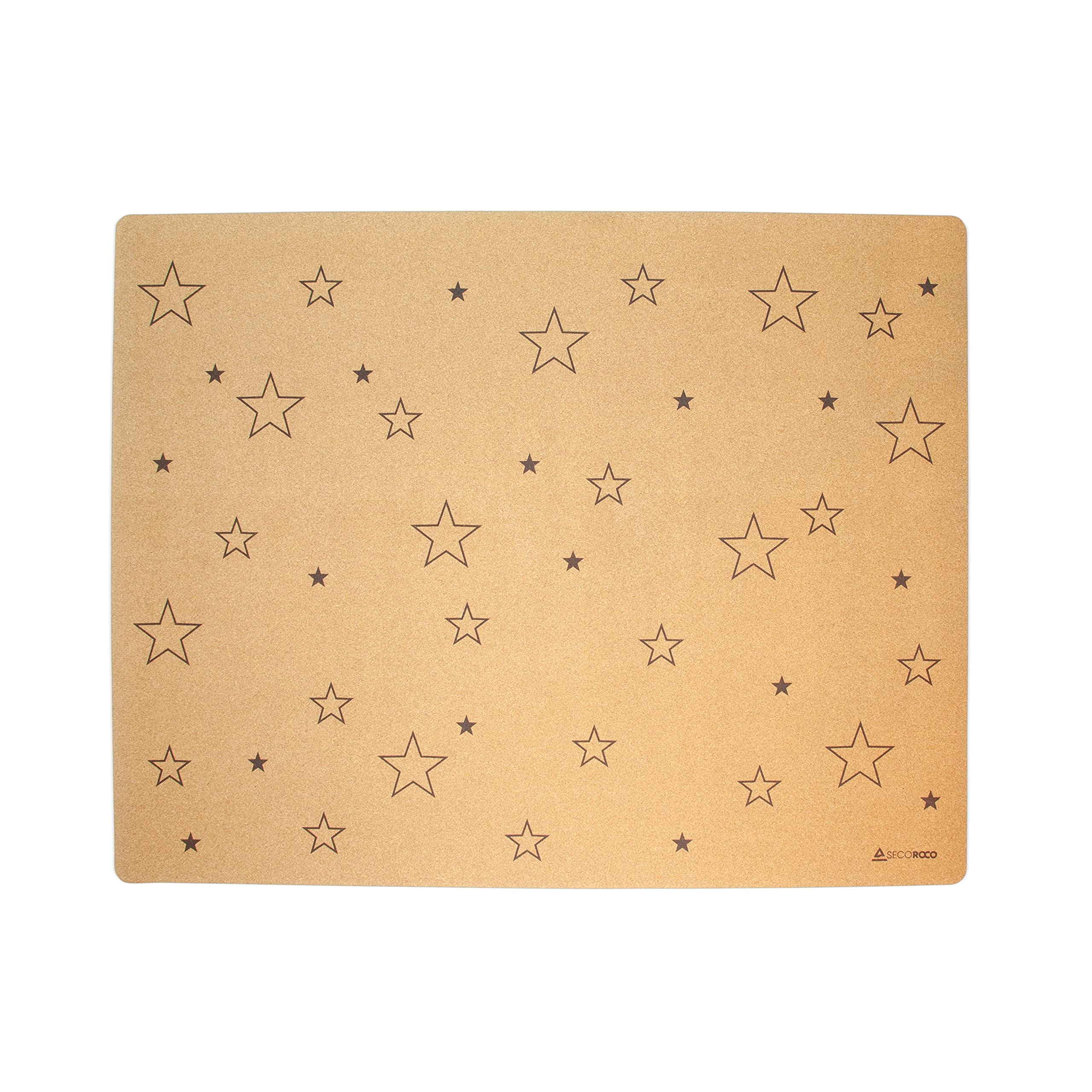 Tapis de Jeu en matériaux naturels. Tapis de Jeu sans substances nocives avec des étoiles. Dimensions 160x110 cm