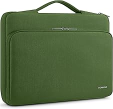 DOMISO 14-15.6 inch Laptop Protective Case with Handle, Carrying Case Compatible with MacBook Air/Pro 14/15 Inch, Green