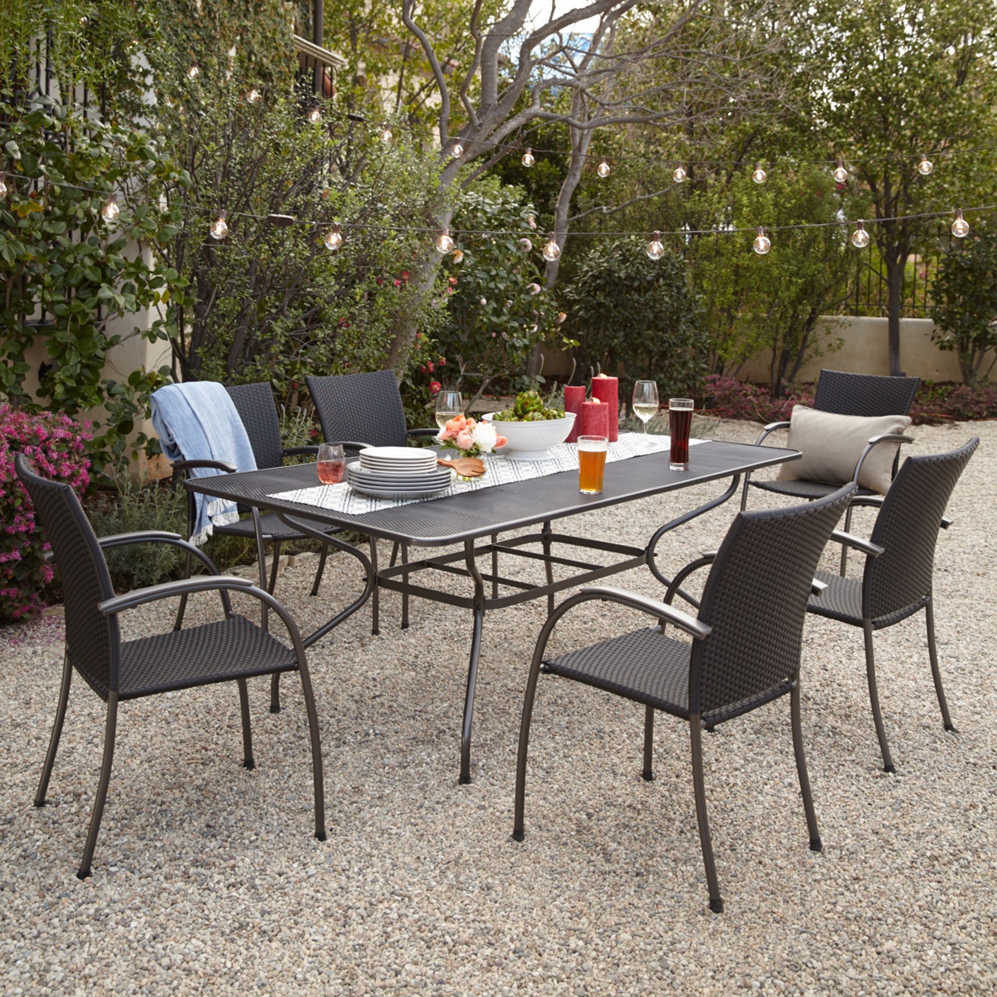 Buy Ludwig 7 Piece Outdoor Furniture Dining Set / Patio Dining Set, 6