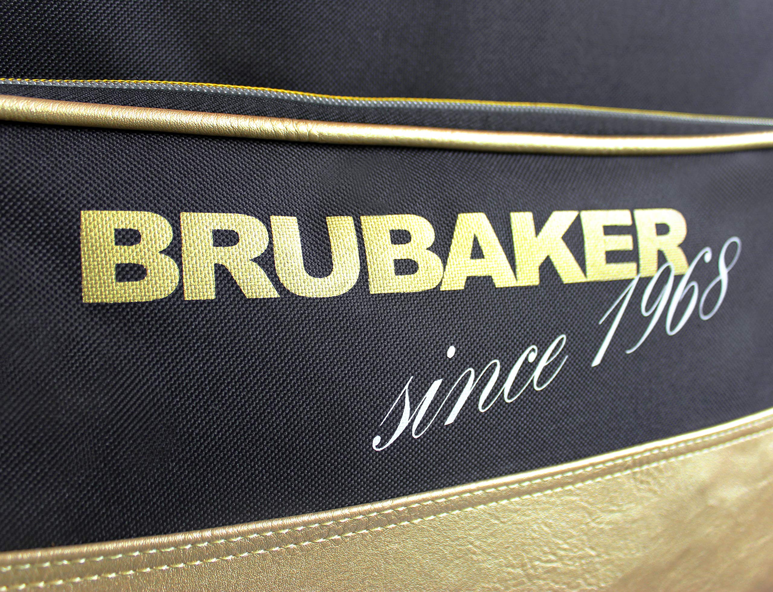 BRUBAKER - Set de Ski 'Saint-Moritz' - Sac à Chaussures de Ski & Housse à Skis - pour 1 Paire de Skis, bâtons, Bottes & Casque - 170 cm ou 190 cm - Noir/Doré