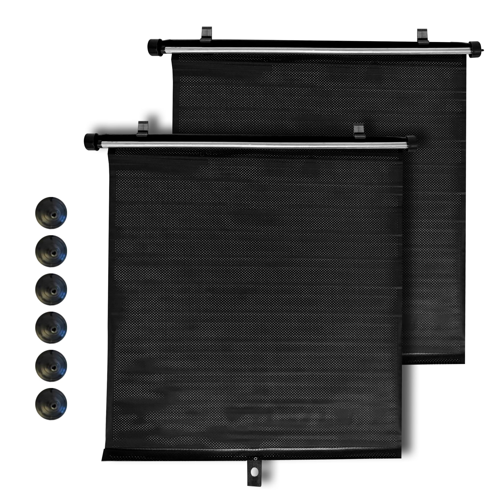 TopShade Car Window Roller Shade - Retractable Auto Side Window Sun Shade for Cars, Trucks, SUVs - UV Protection & Heat Blocker - Baby & Pet Safe -