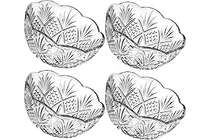 Godinger Dublin Crystal Candy Bowls Dish - Set of 4