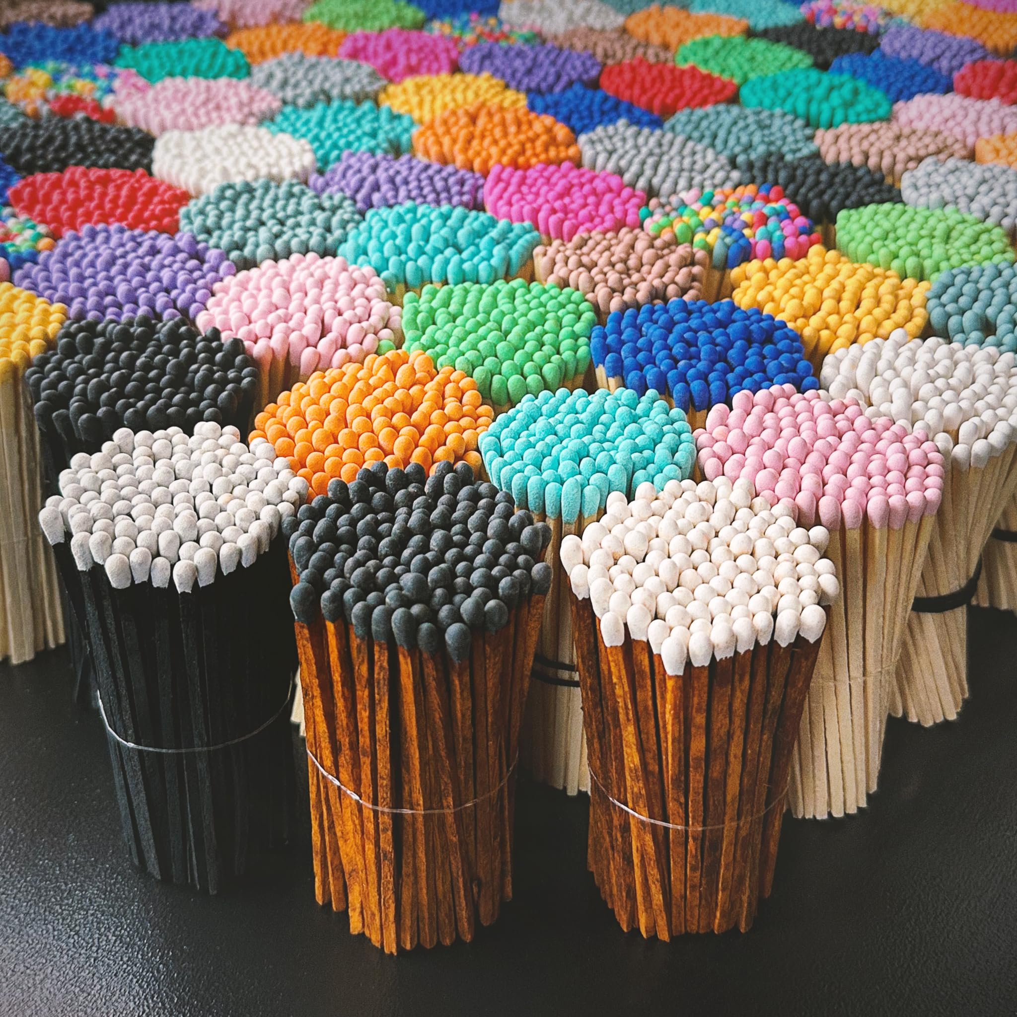 Amazon.com: Cerillas de 4 pulgadas + calcomanías de golpeador incluidas |  300 fósforos en colores de tu elección | Combinación decorativa de  seguridad ...