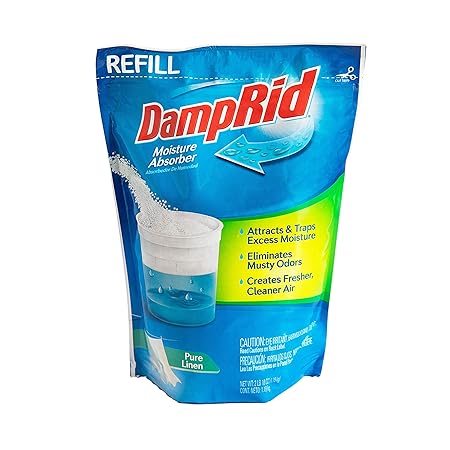 DAMPRID Absorber Bag (2 lb, 10 Oz.) | for Refillable Containers | Eliminate Musty Odors and Trap Excess Moisture Creates Fresher Cleaner Air, Pure Linen