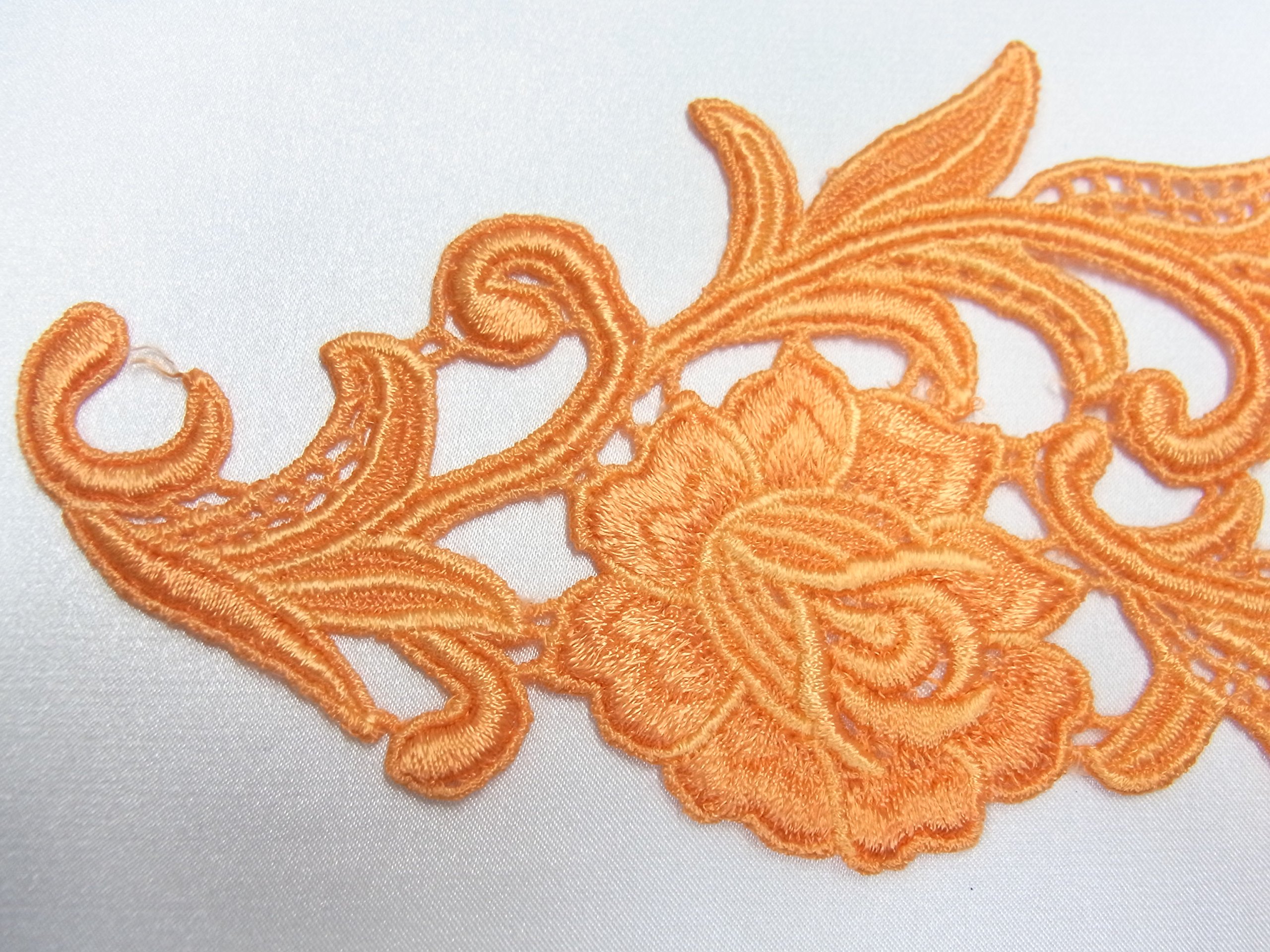 Amazon | ケミカルレース カラー 刺繍 モチーフ アップリケ 装飾