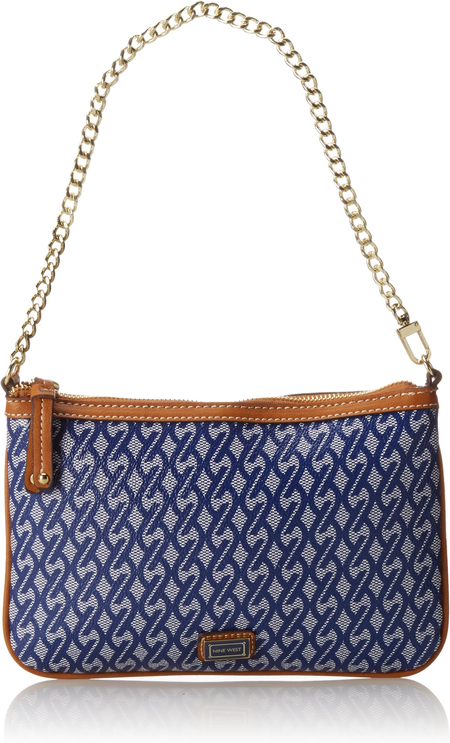 Nine West Printed Chain Clutch