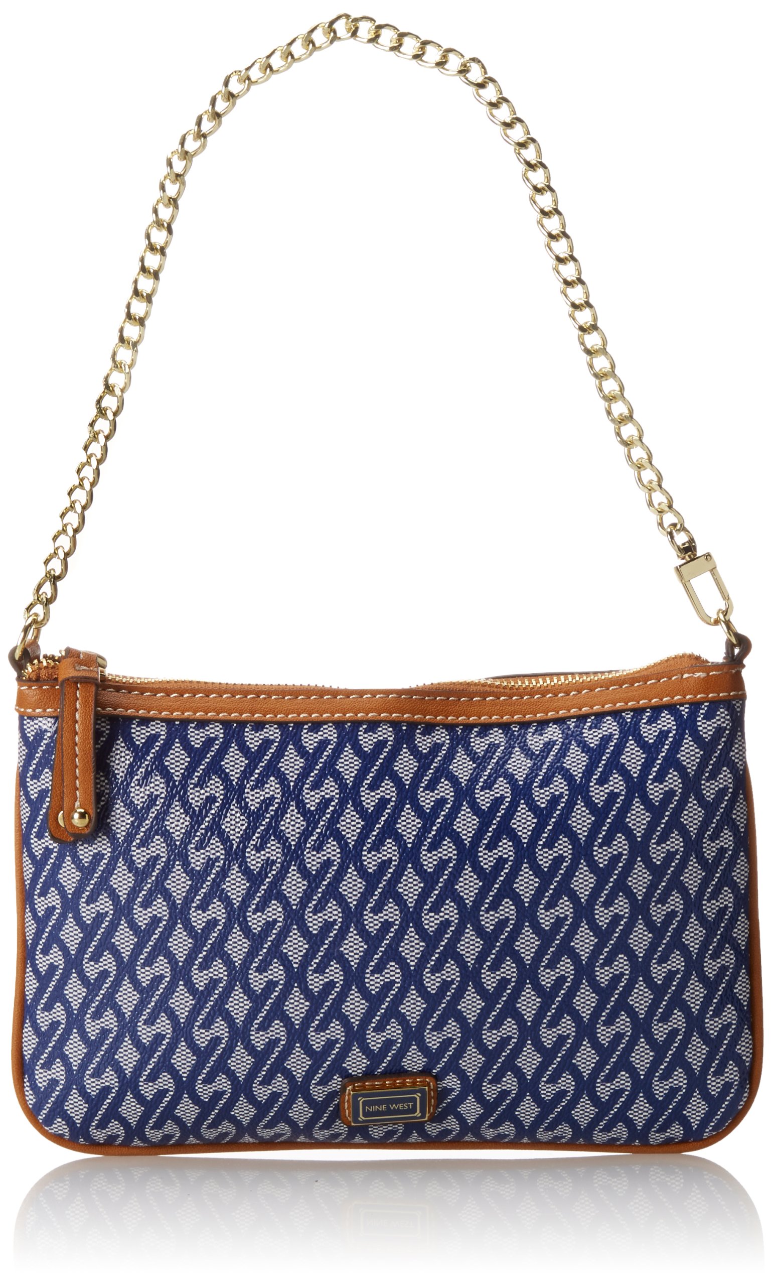 Nine West Printed Chain Clutch