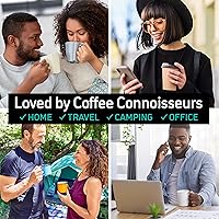 Vista 10 de Coffee Gator - Cafetera de prensa francesa de acero inoxidable 304 de 34 oz, tetera para té y café de doble pared aislada con sistema de filtración