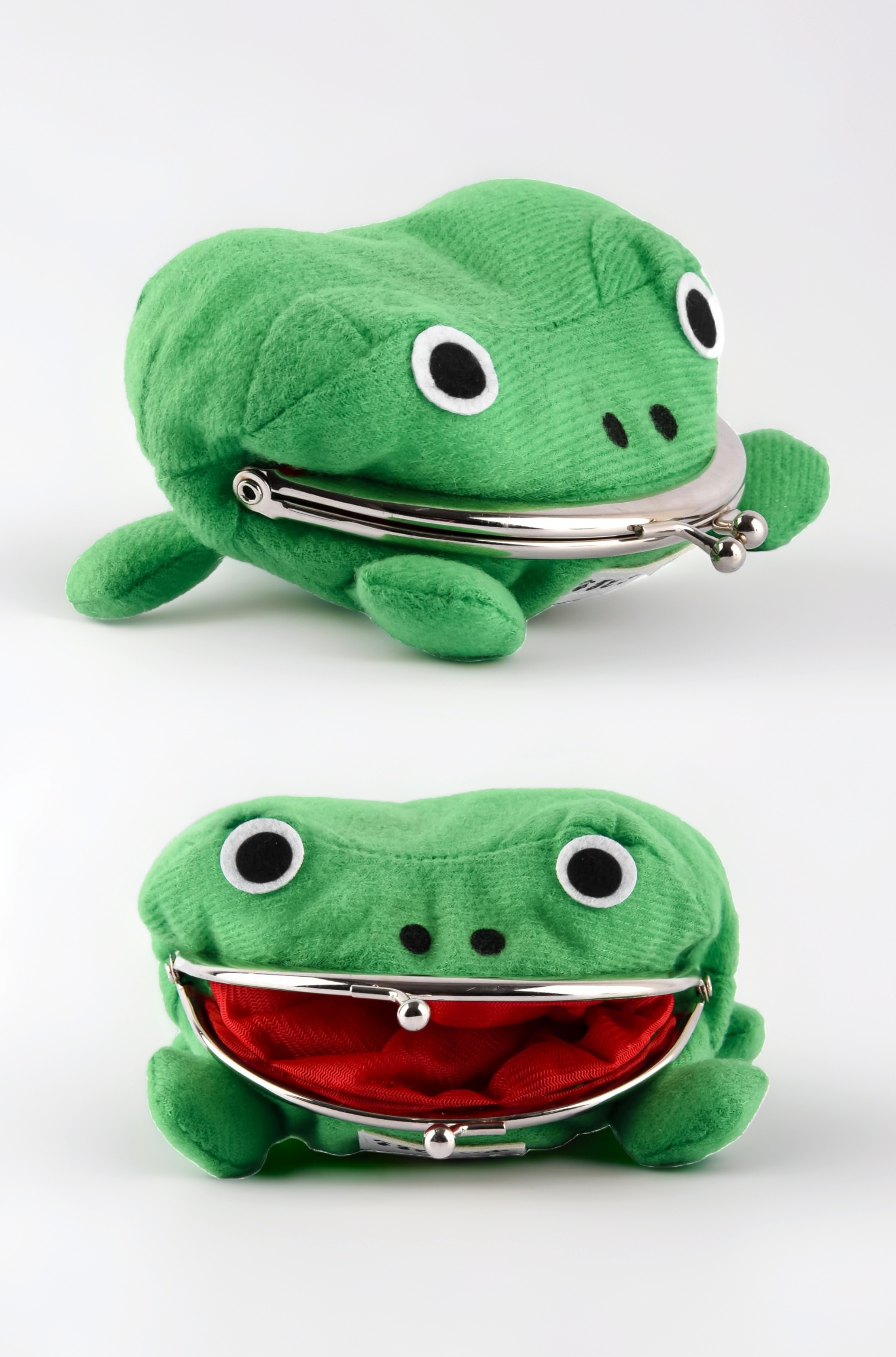 Ninja Anime Cosplay Wallet for Men and Women, Cosplay Coin Purse Pouch Anime Green Frog Wallet with Lock (Big)