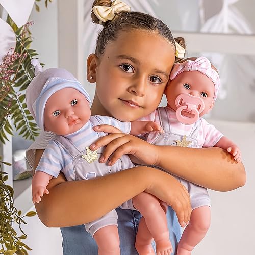 Miniatura 5 de Muñecos bebé gemelos de cuerpo blando de Berenguer Boutique 15 pulgadas Set de regalo individual