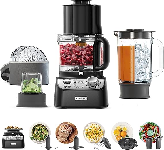 Kenwood MultiPro XL Weigh+ Food Processor FDM72.910BK, Includes 3L Food