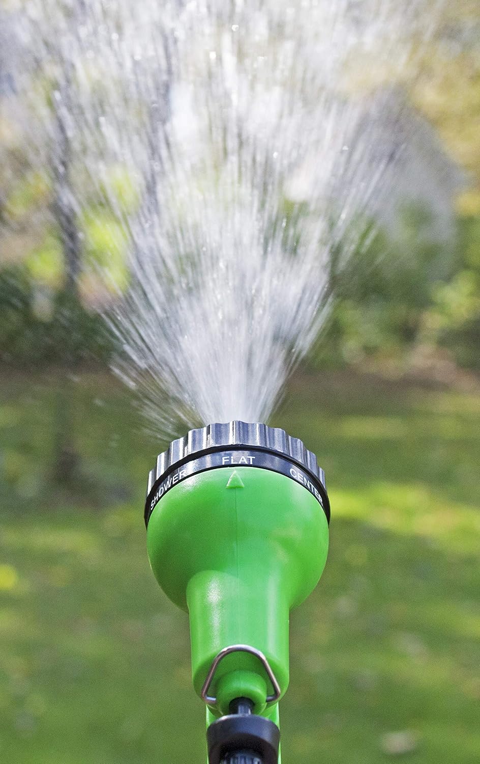 Emsco Group 1535-50 50 Spray Nozzle-Will Not Kink-Lightweight-Easy to Store-Durable Construction 50' Expandable Hose, Green