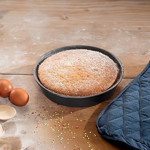 Miniatura 3 de Hairy Bikers Utensilios para hornear, molde redondo de 9 pulgadas, revestimiento antiadherente, sin PFOA, apto para horno, apto para lavavajillas,