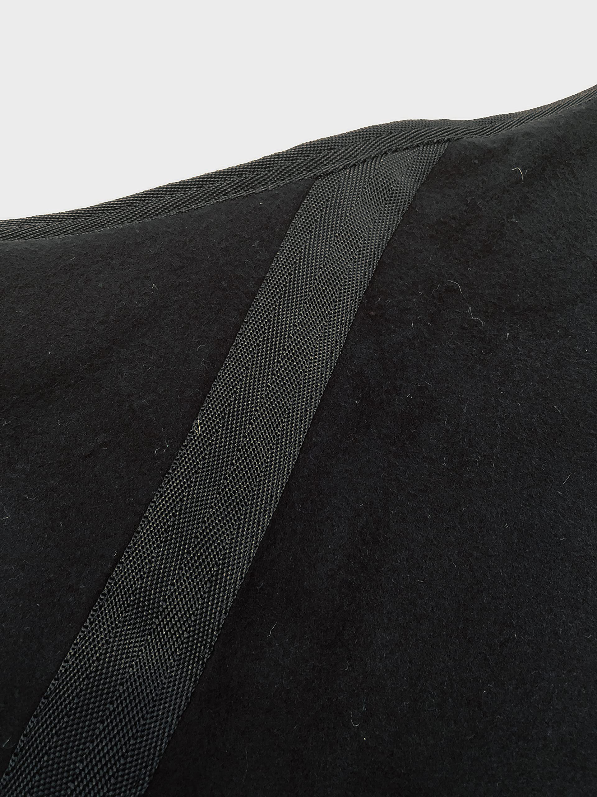 Horses, Fleece Pferdedecke, Basismodell, weich und bequem, ideal für Transport und Feierabend, Größe XS-120cm bis XXL-162cm, erhältlich (Schwarz-155 cm)