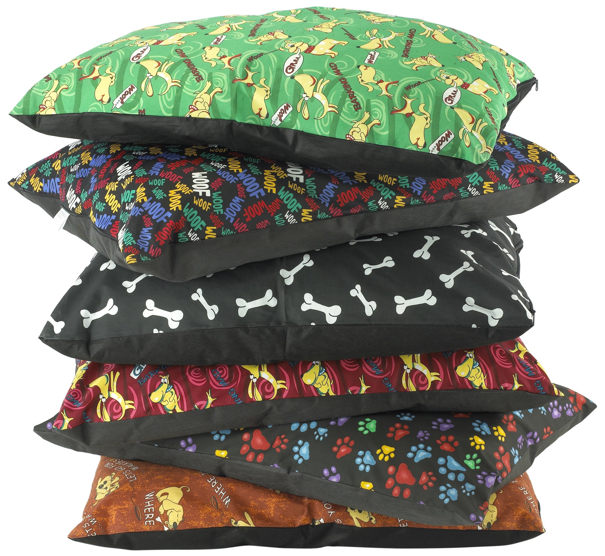 Pet Cushion Crumb Fill, 90 x 60 cm, Assorted Designs