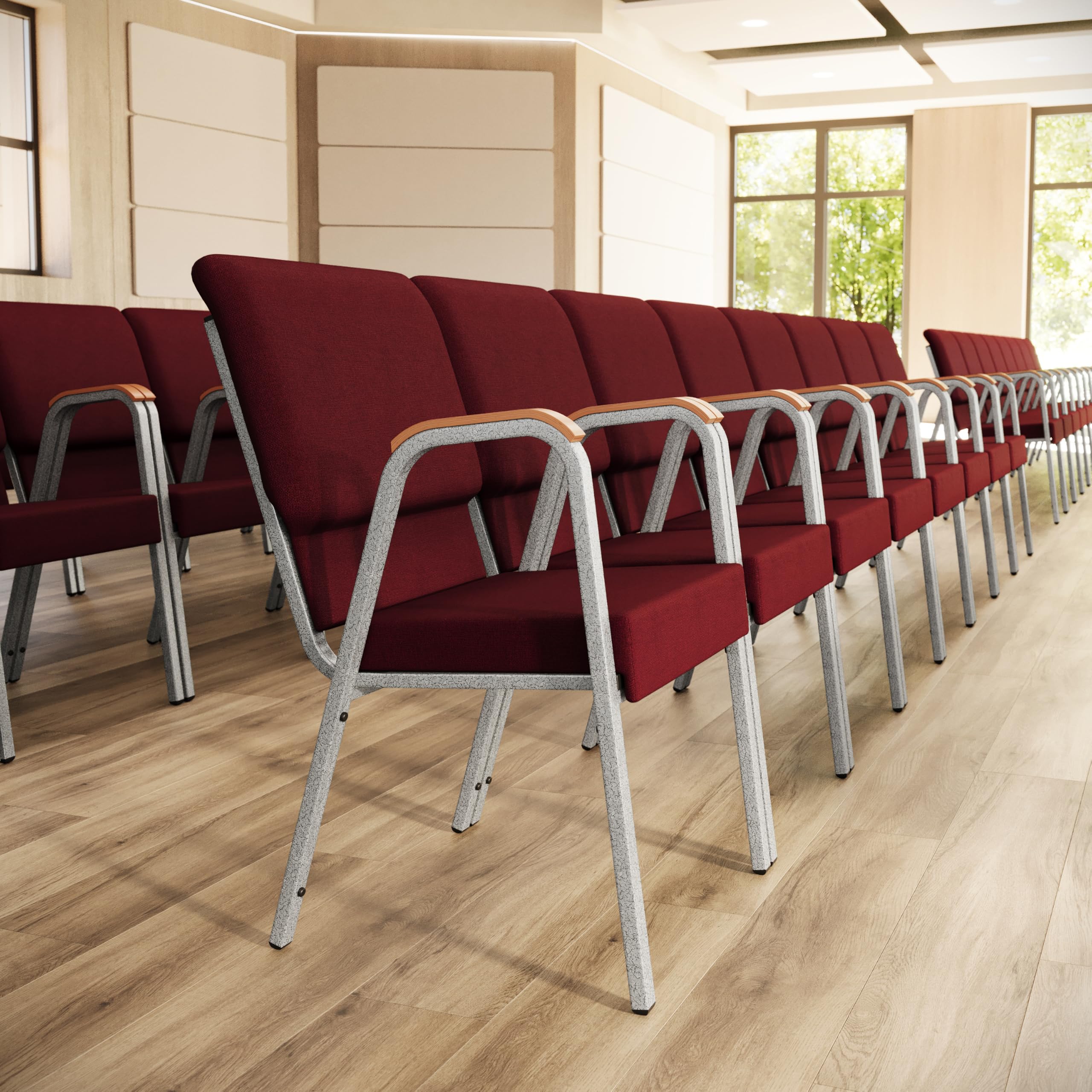 Amazon.com: BizChair Hercules Series Church Chair - Burgundy