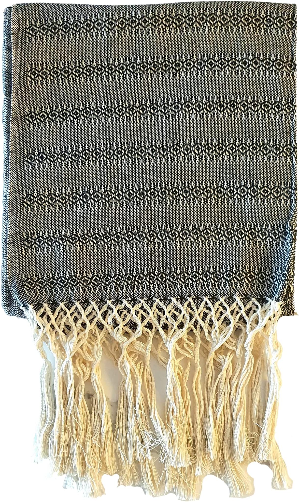 Rebozo-Schal aus mexikanischer Baumwolle, handgefertigt