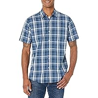 Amazon Essentials Camicia in Popeline a Maniche Corte Regular Fit Uomo