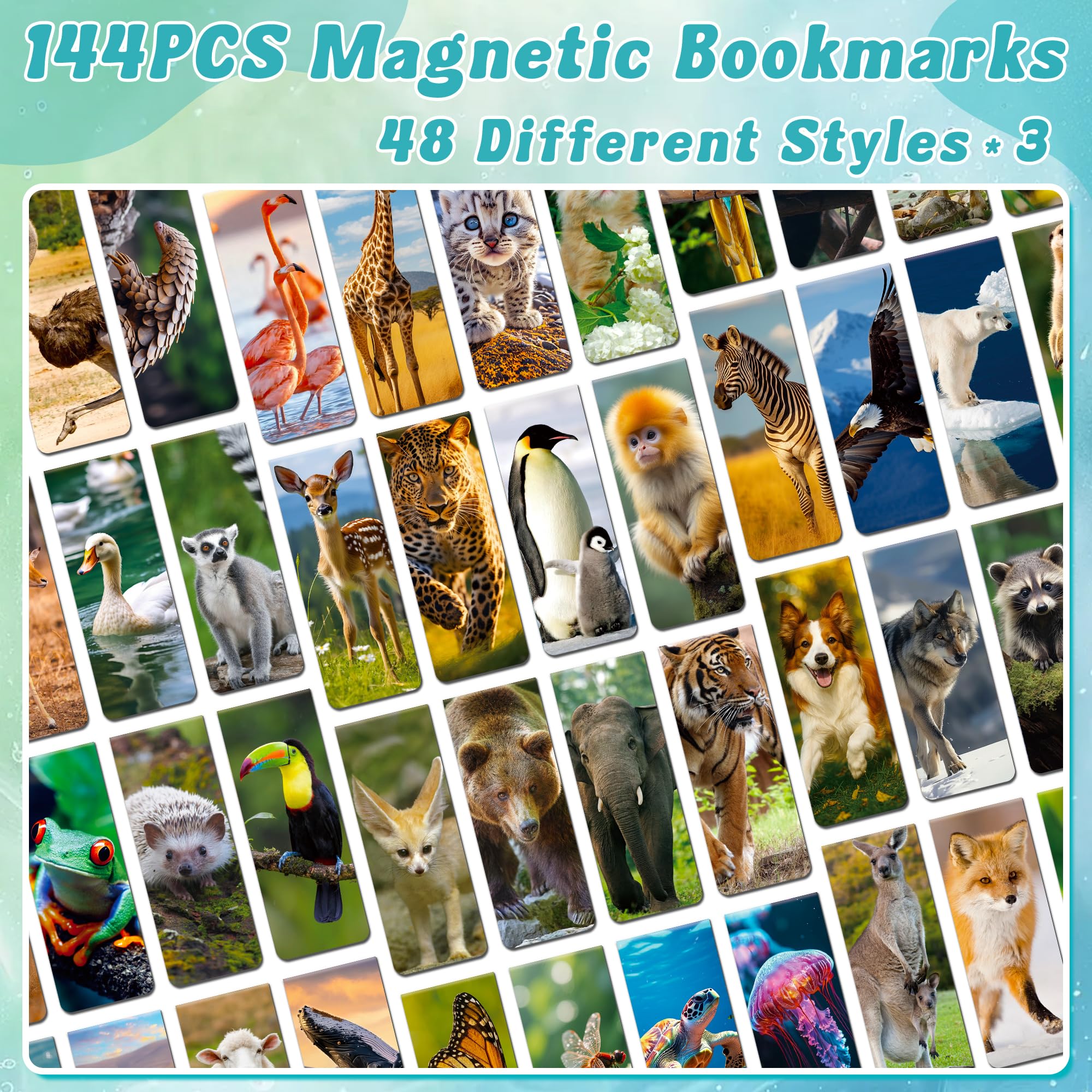 Paquete de 144 marcapáginas magnéticos a granel para leer, mujeres, hombres, adultos, amantes de los libros, bonitos marcadores magnéticos, marcadores magnéticos, marcadores de página, bonito marcador